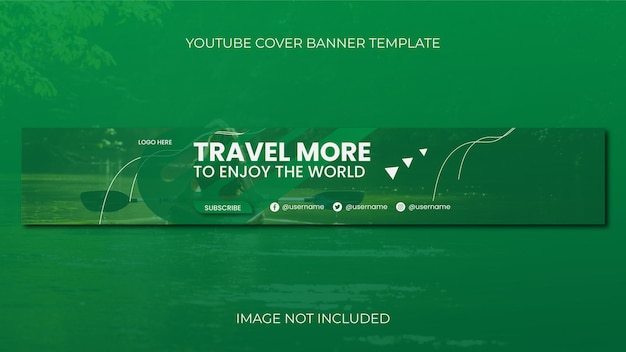 Youtube cover banner template design