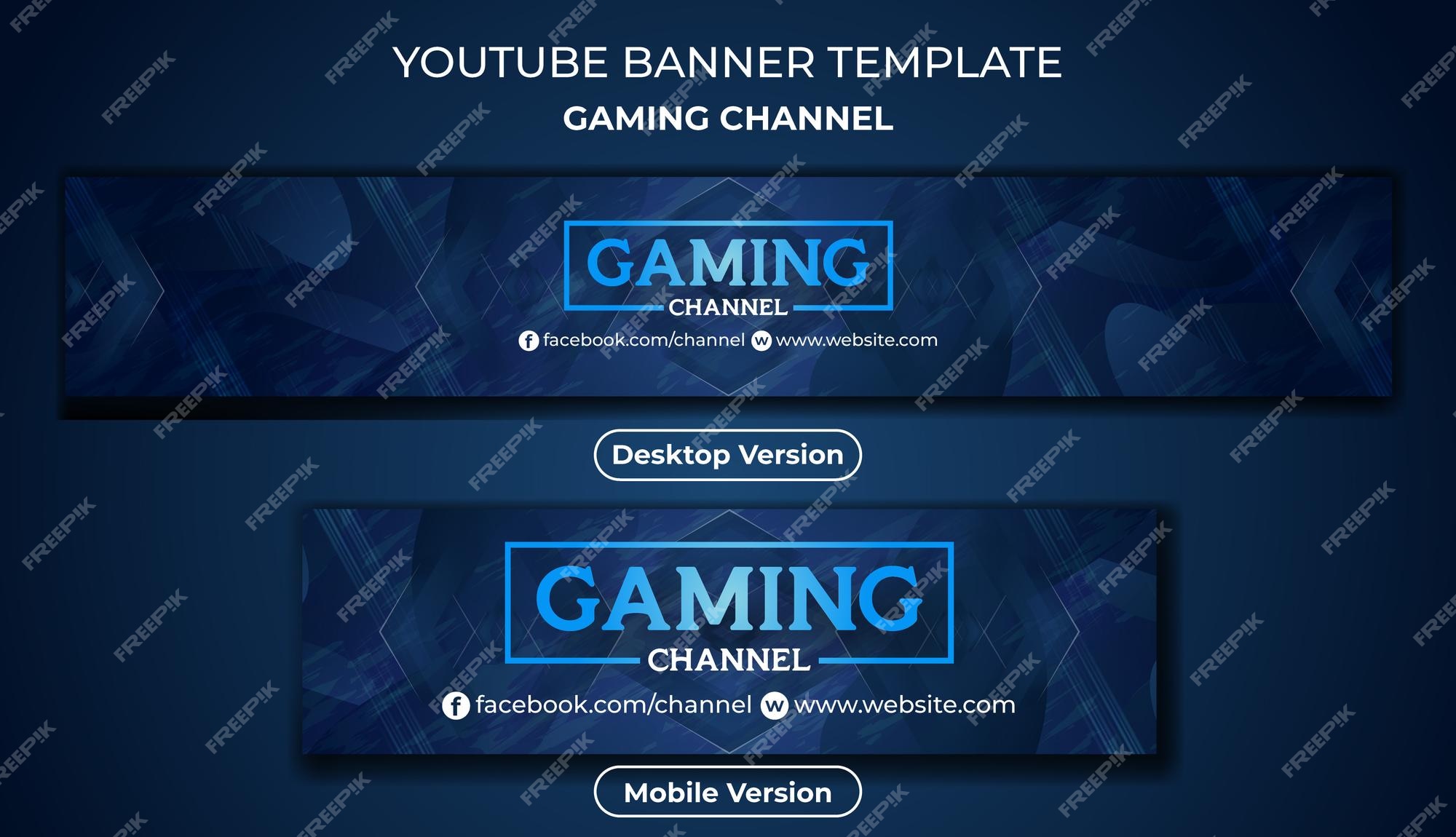 Gaming  Channel Art Template