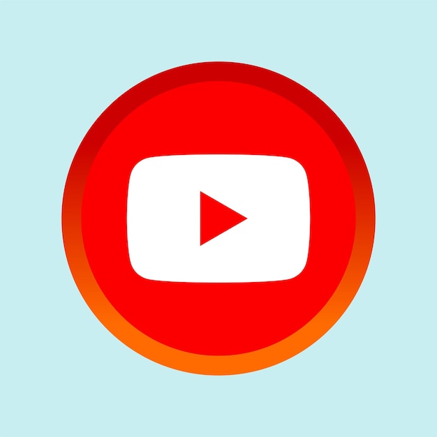 Vector youtube icon vector