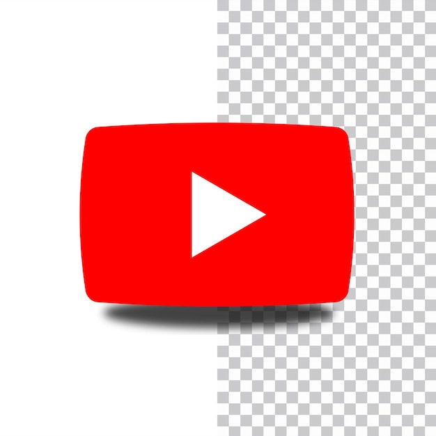 Vector youtube logo illustration and png