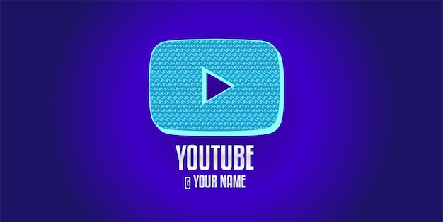 Youtube Social Media logo Design Template