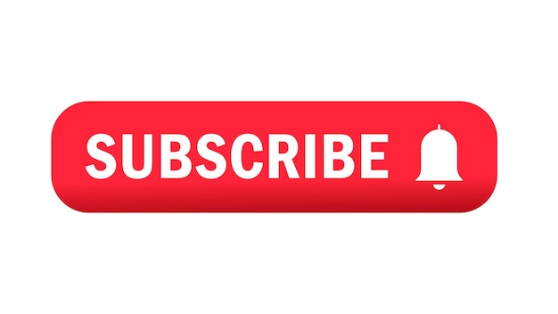 Youtube subscribe button illustration