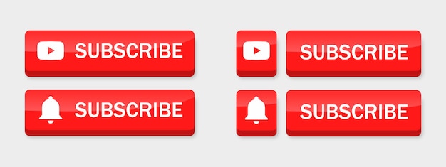 알림 벨 아이콘이 있는 Youtube 구독 버튼