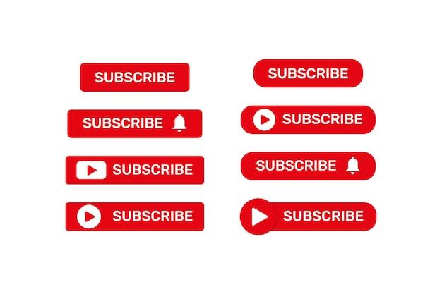 Youtube subscribe interface button.