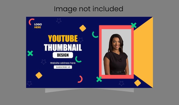 Vector youtube thumbnail design