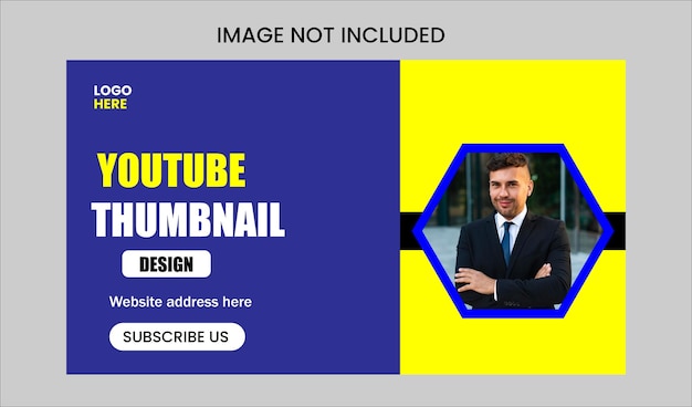 Vector youtube thumbnail design