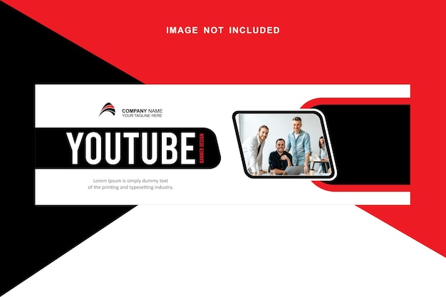 Вектор youtube миниатюры маркер шаблон комплект брендинга youtube миниатюрные баннеры пятна скачать баннер