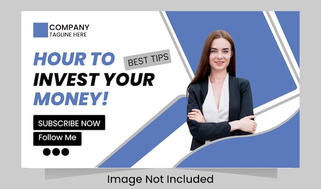 YouTube thumbnail template design