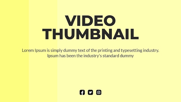 Vector youtube thumbnail templates