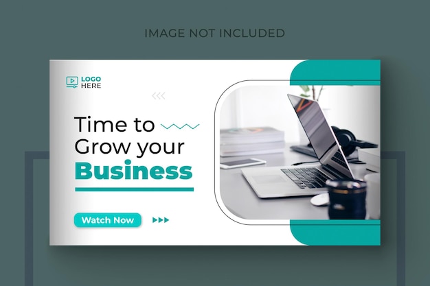 Youtube video thumbnail or corporate besiness web banner template