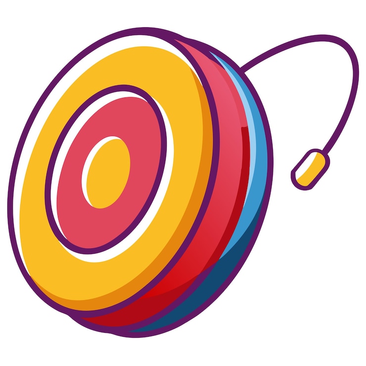 Vector yoyo clipart vector art and illustration