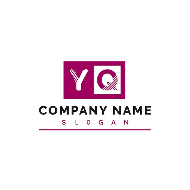 Vettore yq logo design yq letter logo vettore illustrazione vettore