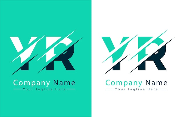 Yr letter logo vector design template elements