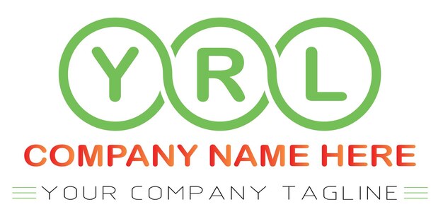 Vector yrl letter logo design