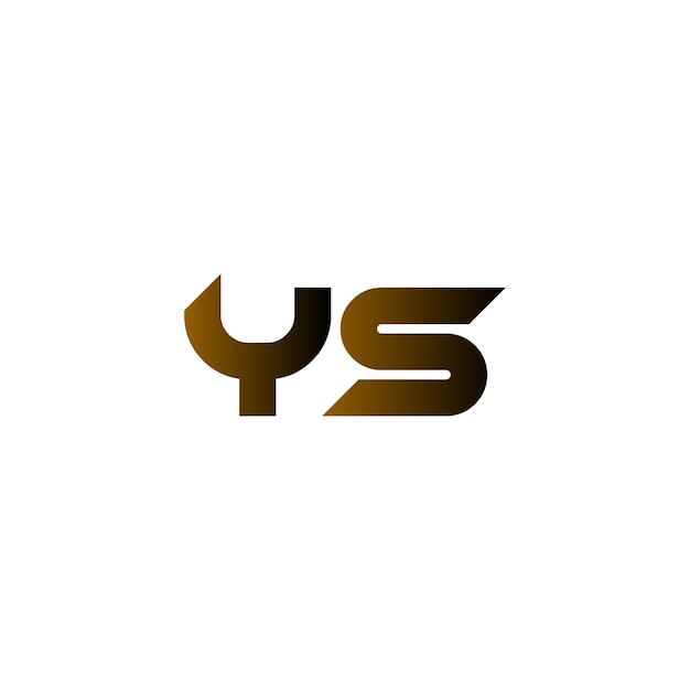 Vector ys initial logo design