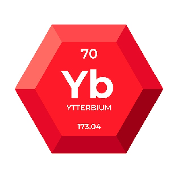 Ytterbium is chemical element number 70 of the Lanthanide group