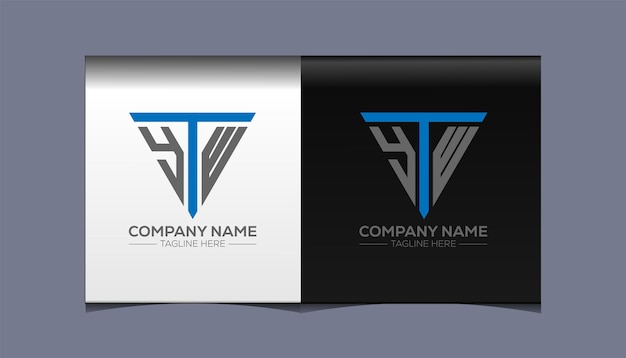 YTW initiële moderne logo ontwerp vector pictogrammalplaatje