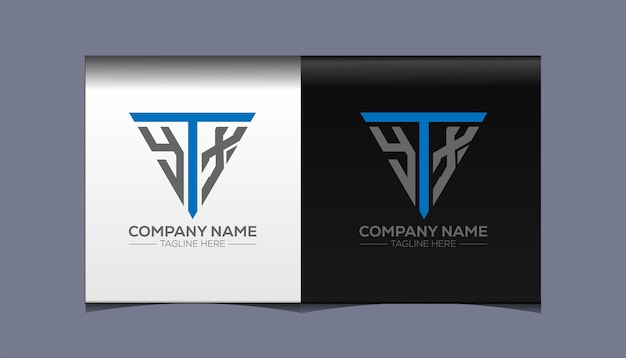 Vector ytx initial modern logo design vector icon template