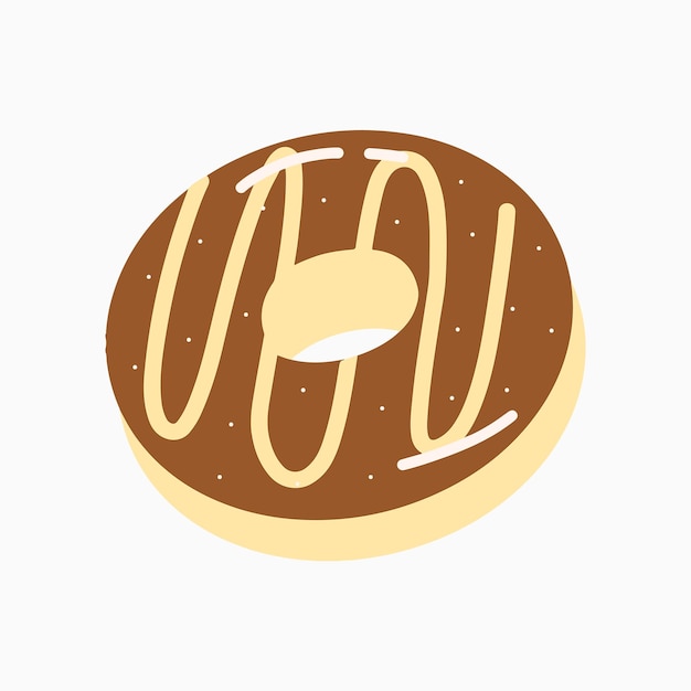 Вкусная иллюстрация пекарни choco donut