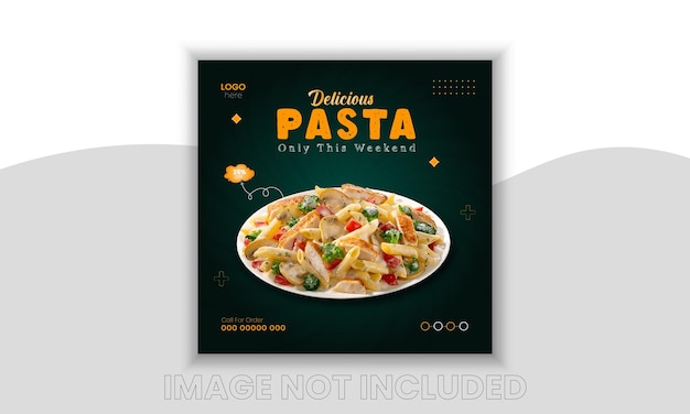 Vector yummy food social media design for your restaurant