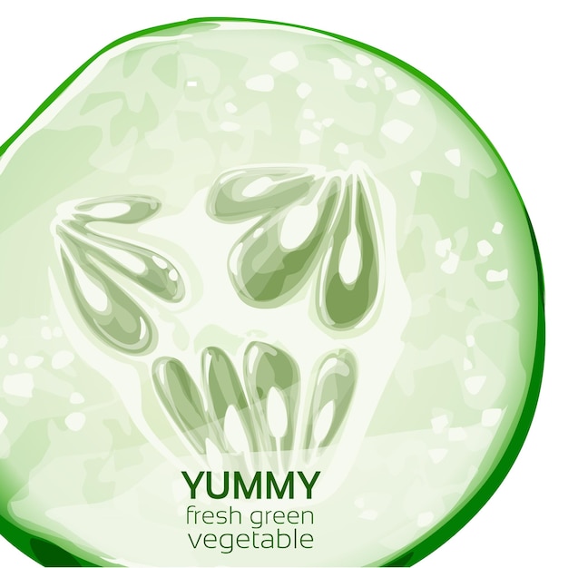 Yummy fresh green vegetable poster