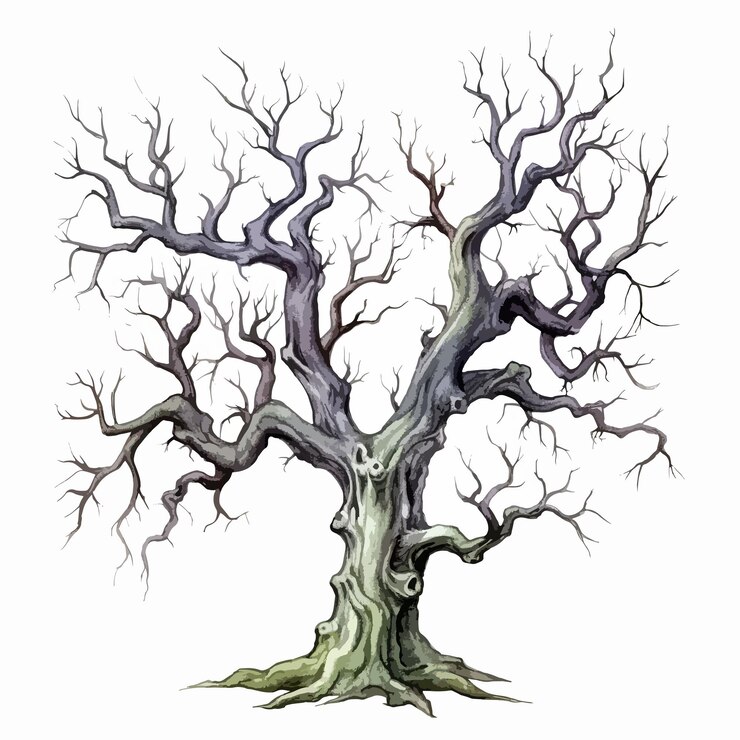 Vector yuniazizah__watercolor_a_haunted_tree_with_twisted_branches_ill_55c773f60c624c9988c939283cf3dd4f