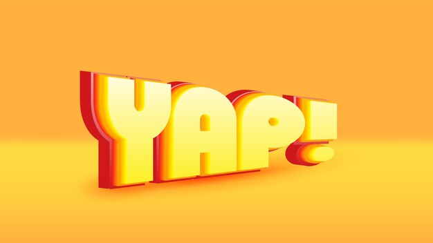 Vector yup bewerkbare tekst-effect lettertype