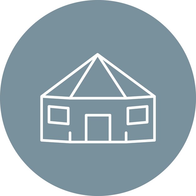 Yurt icon vector image Can be used for Type of Houses