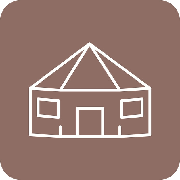 Yurt icon vector image Can be used for Type of Houses