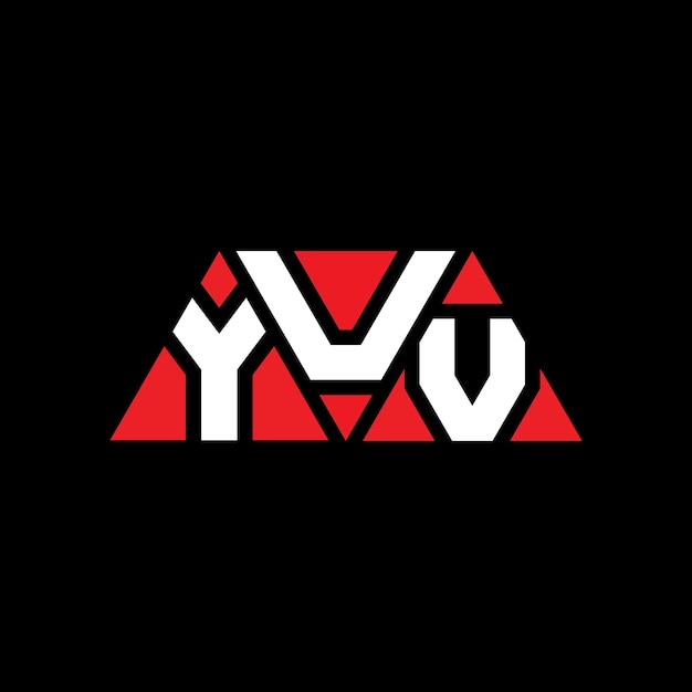 Vector yuv triangle letter logo design with triangle shape yuv triangle logo design monogram yuv triangle vector logo template with red color yuv triangular logo simple elegant and luxurious logo yuv