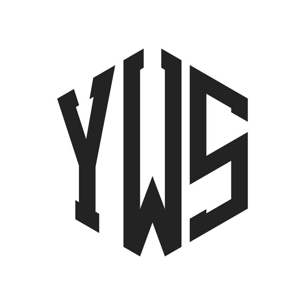 ロゴのデザイン: YWASL 文字YWASL モノグラム6角形の形を用いたロゴ