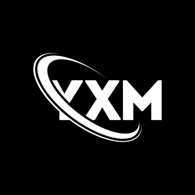 Vector yxm logo yxm letter yxm letter logo design initials yxm logo linked with circle and uppercase monogram logo yxm typography for technology business and real estate brand