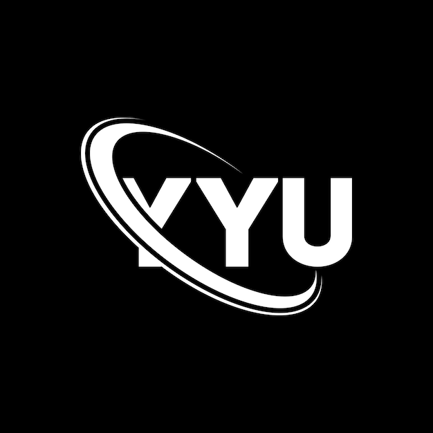 Vector yyu logo yyu letter yyu letter logo design initials yyu logo linked with circle and uppercase monogram logo yyu typography for technology business and real estate brand