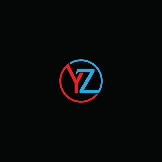 Vector yz letter logo creative design with vector graphic yz simple and modern logo