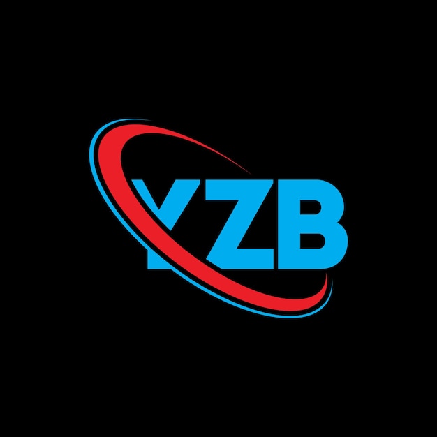 Vettore logo yzb lettera yzb lettere logo design iniziali logo yzb collegato con cerchio e maiuscolo logo monogramma yzb tipografia per il business tecnologico e marchio immobiliare