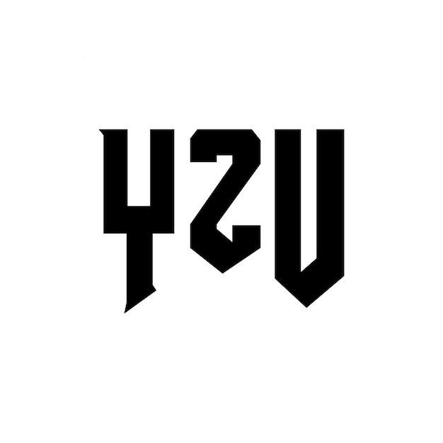 yzu letter logo design for technology company yzu logo design black and white color combination yzu logo yzu vector yzu design yzu icon yzu alphabet yzu typography logo design