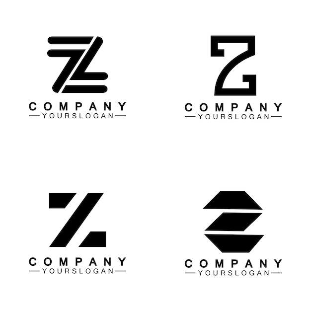 Z brief Logo conceptZ brief creatieve lettertypen monogram pictogram symbool