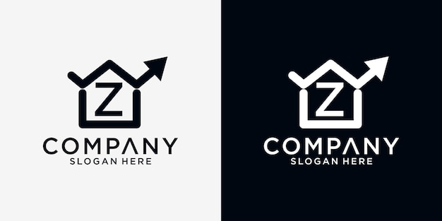 Vector z home finance logo-ontwerp