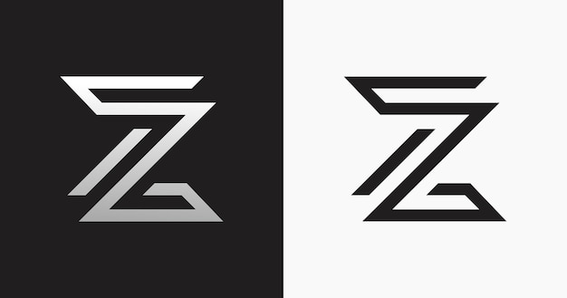 Vector z letter liner logo design