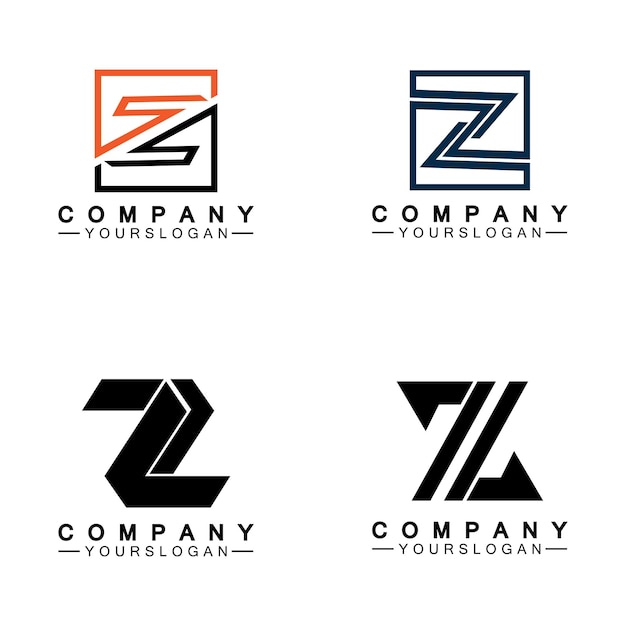 Z letter logo conceptz письмо творческие шрифты символ монограммы значок