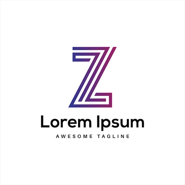 크리에이티브 아이콘과 무료 다운로드로 Z 글자 로고 디자인