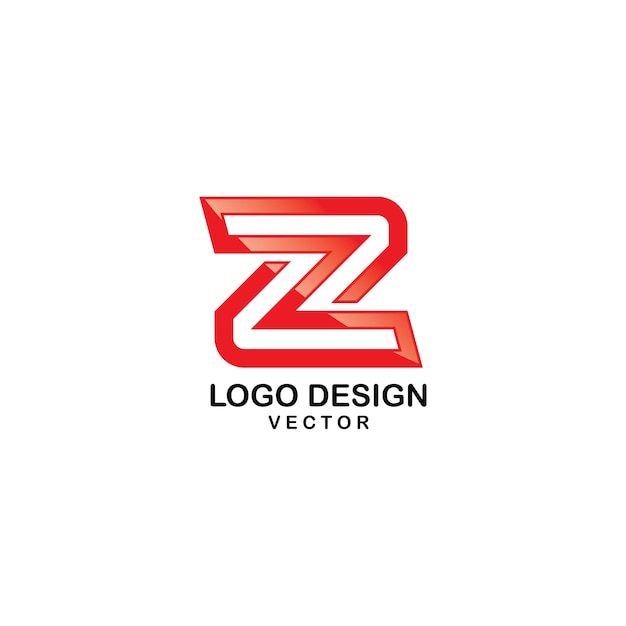 Z letter typografie logo ontwerp