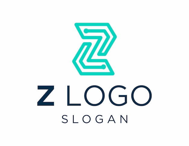 Vettore progettazione del logo z