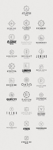 Vector a to z logo templates