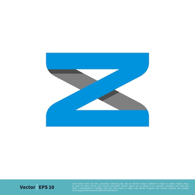 Z X Letter Icon Vector Logo Template Illustration Design Vector EPS 10