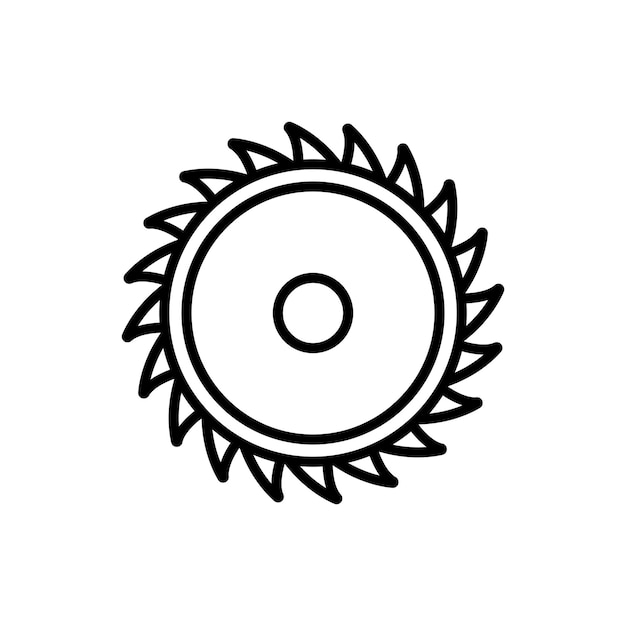 zaag mes pictogram vector sjabloon illustratie logo ontwerp