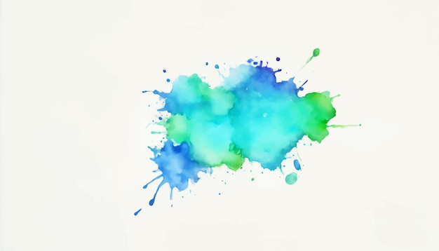 Vector zachte aquarel splash vlek achtergrond