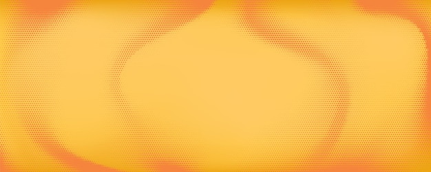 Zachte gele achtergrond met vloeibare halftone textuur warm en modern ontwerp met subtiele