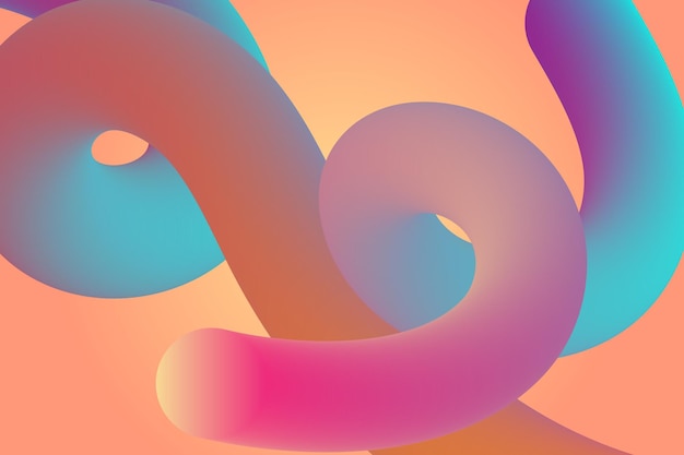Zachte gradiënt abstracte vormen achtergrond