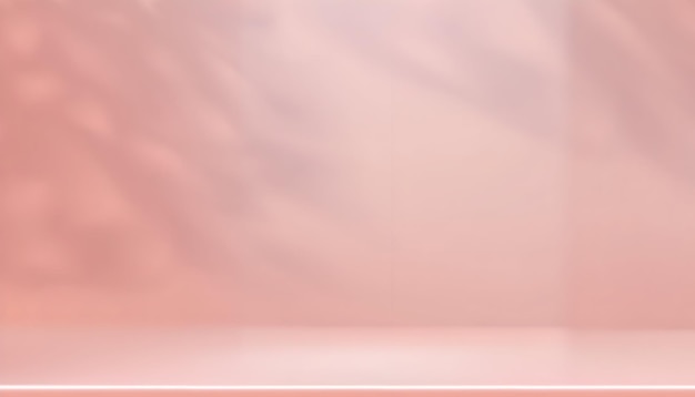 Zachte roze studio achtergrond met schaduw overlay